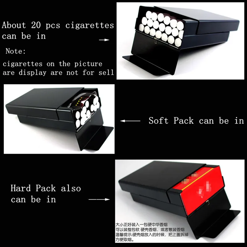 Customizd Dragon Aluminium Alloy Cigarette Case Boxes Ultra Thin  Cigarette Box Laser Engraved Diy Your Picture Gift for Man