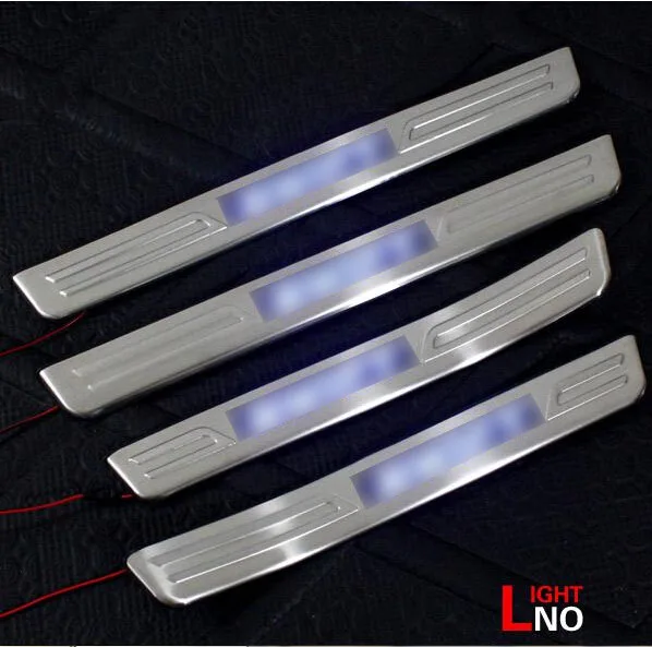 Car Styling for Suzuki Swift ZC31S accessories 2005 2007 2010 2012 led auto door sill illuminated sills scuff plates thresholds