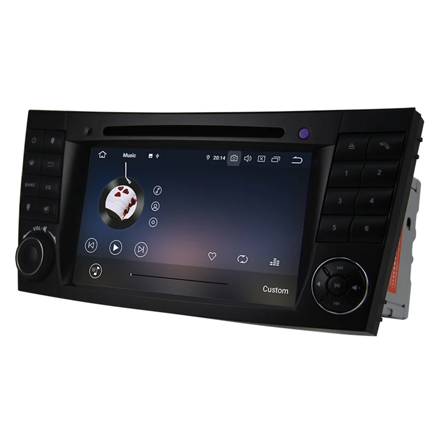 

7 дюймов автомобильный проигрыватель GPS Navi Стерео встроенный Carplay 2 + 32G WI-FI для Mercedes Benz W211 W219 W463 Android 10