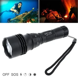 SecurityIng Professional Diving Flashlight Super Bright Scuba Light Underwater 30m Waterproof  Torch Camping Lanterna Torch