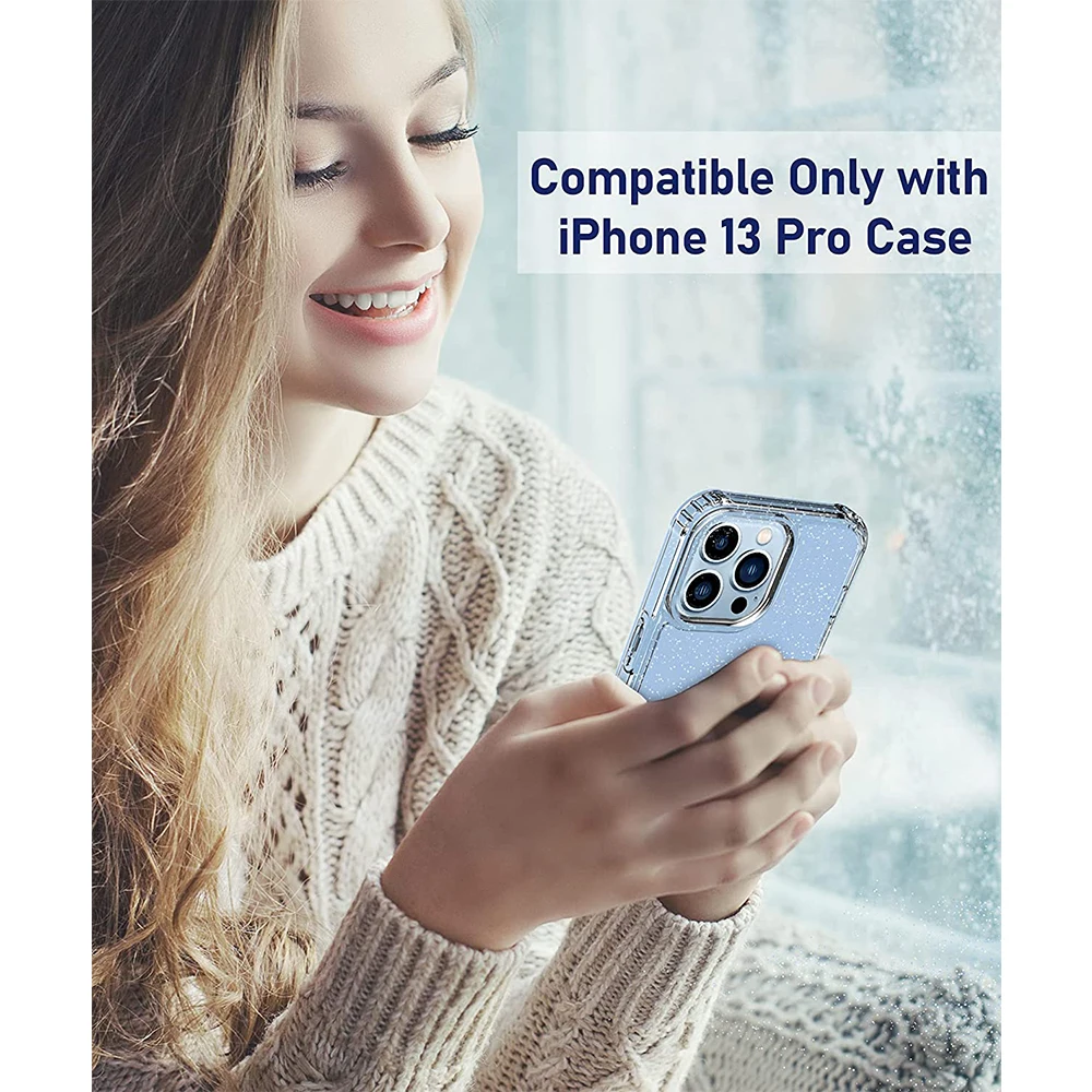 Luxury Glitter Clear Phone Case For iPhone 17 Air 16 16E 15 13 Pro Max 14 Plus 12 Mini 11 XS 8 SE 2022 2020 16Pro Silicone Cover - náhled 6