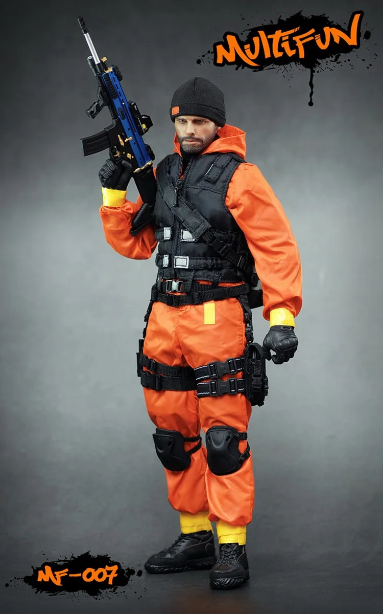 MULTIFUN MF007 1/6 Scale Collectible Quarantine Zone Agent Clothes Set for 12 inches Male Solider Action Figure Model