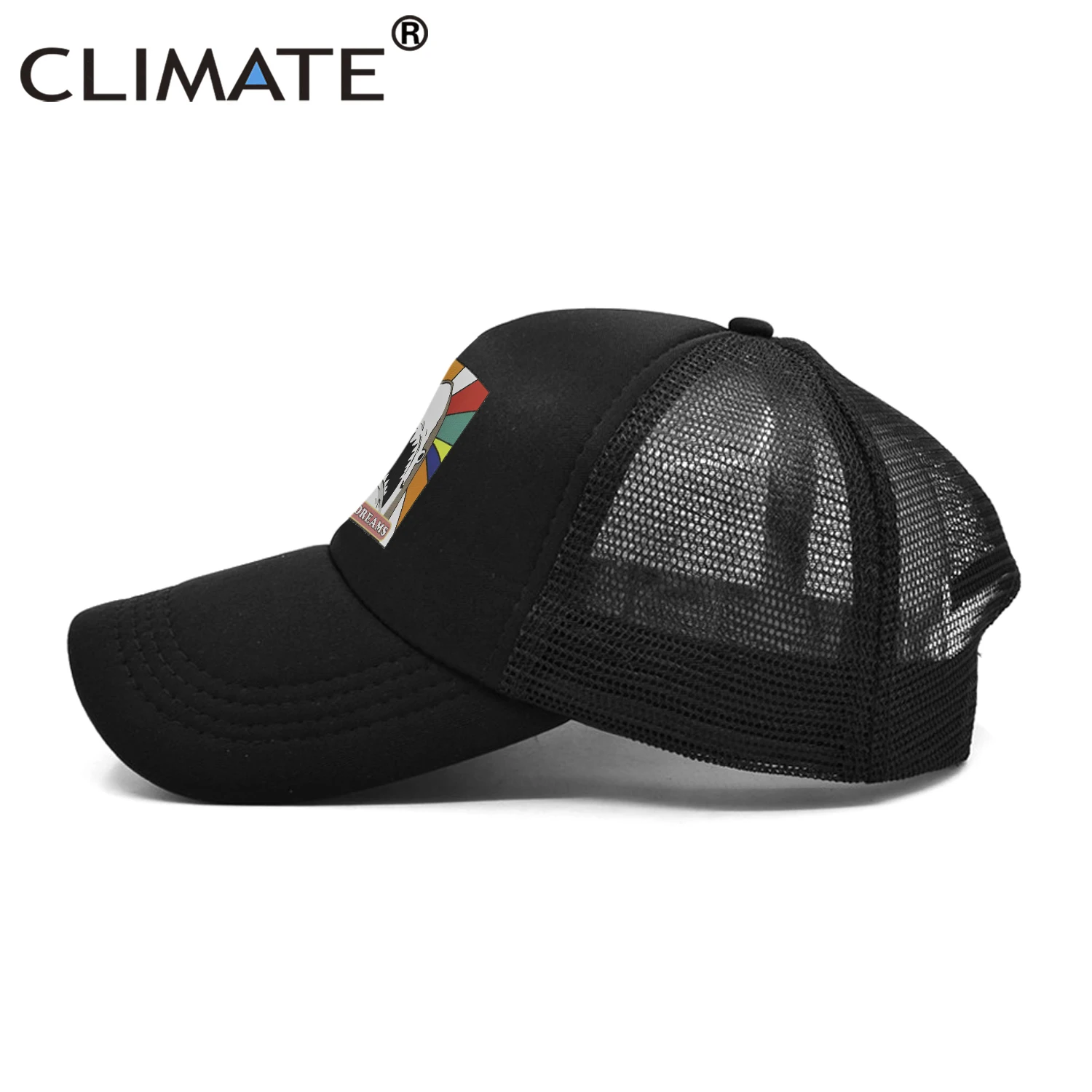 CLIMATE Shark Seaside Trucker Caps Hat Shark Hunt Surfing Men Caps Hip Hop Cool Summer Mesh Baseball Cap Hat for Men Women