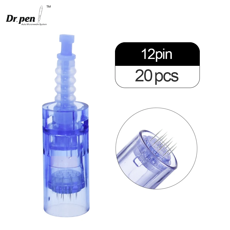 20 Chiếc Hàng Chính Hãng Dr Bút A6 Kim Thay Thế Hộp Mực R3 Xăm Chân Mày Hộp 12 Viên Pin MTS Microneedling Nano Đầu