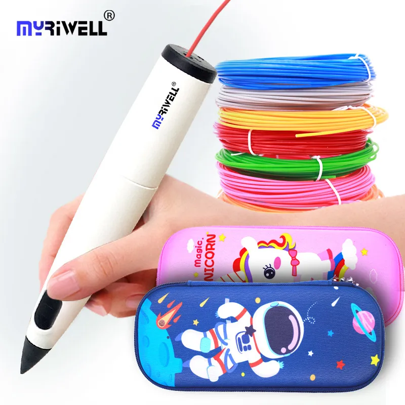 Myriwell RP300B Pena 3D Suhu Rendah dan Filamen 1.75Mm PCL dengan Casing Lucu, Aman dan Mudah Dioperasikan