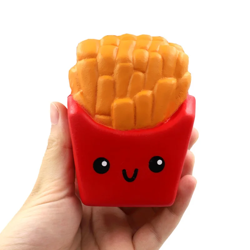 Jumbo Simulation French Fries Scented Squishy Slow Rising Soft Stuffed Squeeze Toys Kids Grownups Stress Relief Toy 12*10 CM