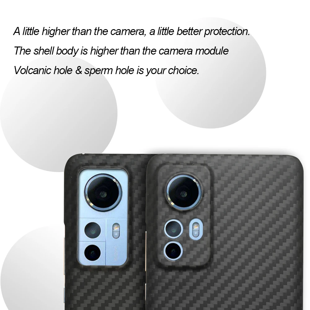 ACC-Carbon Real carbon Phone case for Xiaomi 12s ultra 12Pro Mi 12 Mi 12X aramid fiber  anti-fall Phone Case