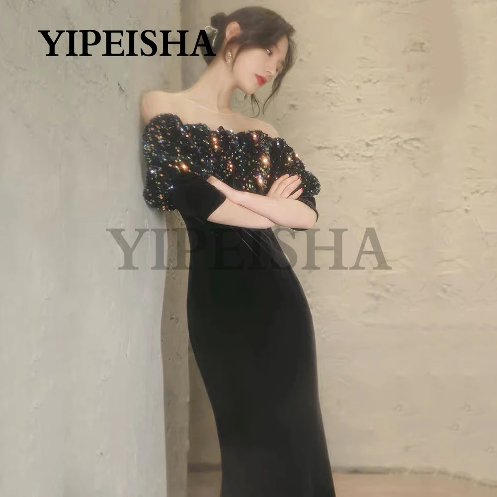 Sexy Tiefe V-ausschnitt Spaghetti Strap Abendkleider Backless High Side Slit Einfache Prom Party Kleid vestidos de fiesta платье