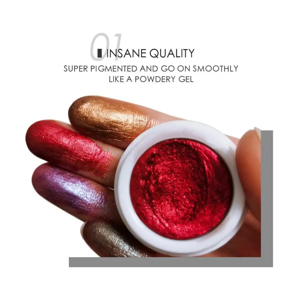 HANDAIYAN 1 Pcs New Sale Waterproof Soft Glitter Shimmering Colors Eyeshadow Not Easy Fly Powder Eye Cosmetic