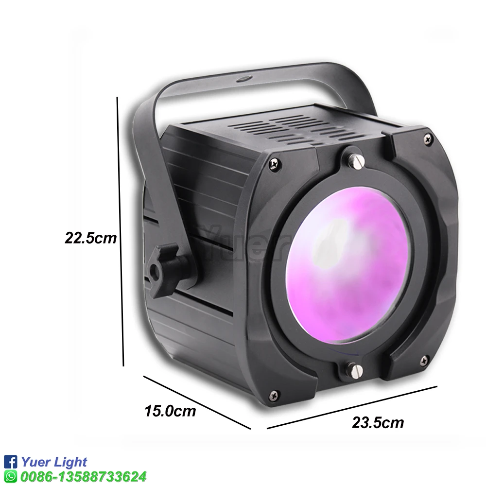 With Two Lenses LED Flat Par 1x70W Violet Color Lighting UV With DMX512 For Disco DJ Projector Machine Party Stage Decoration