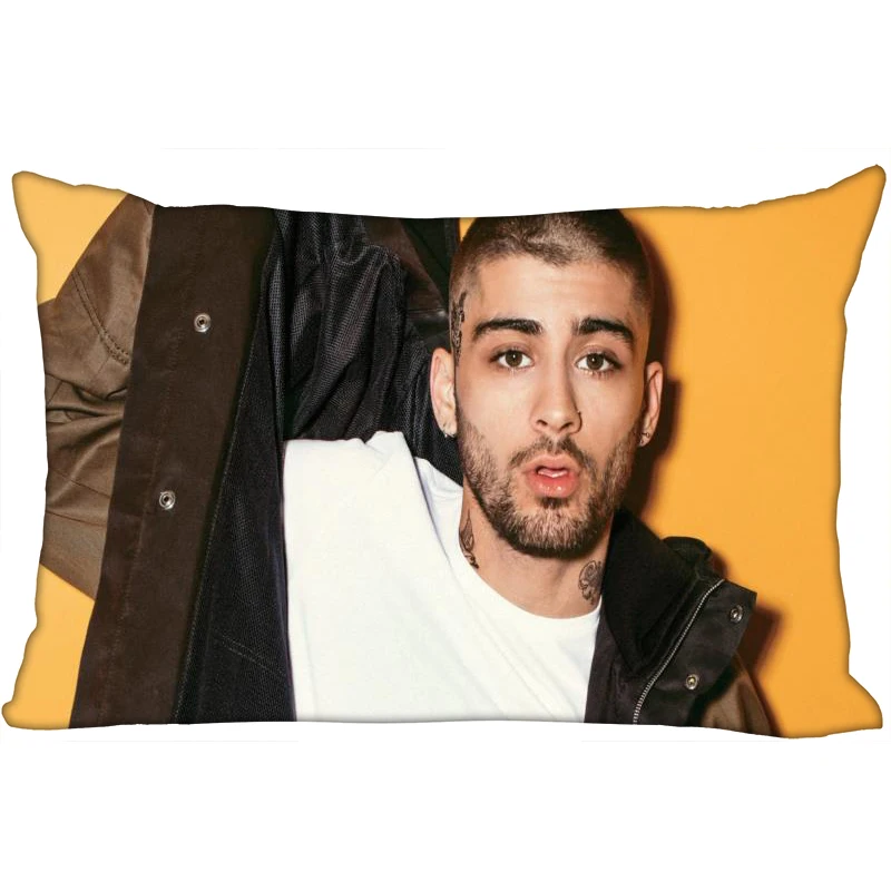 

Custom Pillowcase Cover Zayn Malik Rectangle Zipper Pillow Cover Satin Fabric Pillowcase 40x60cm,50X75cm(Two sides)10-10