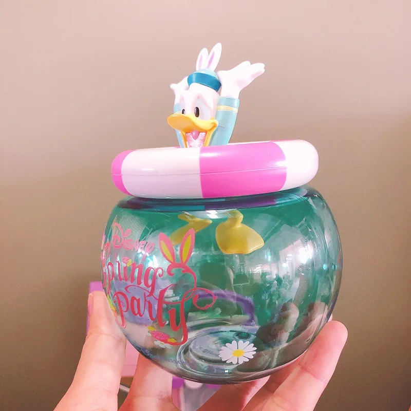 Disney-taza de bebida fría de Pato Donald, vaso de té de leche, regalo de regreso para fiesta de cumpleaños, 1 ud.