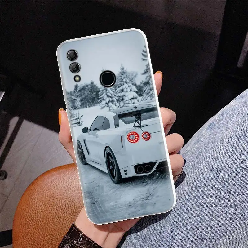 GTR Sport Car JDM Cover Phone Case For Huawei Y5 Y6 Y7 Y9S P Smart Z 2019 Honor 10 Lite 9 20 9X 8S 8X 8A Pro 7A 7X Coque