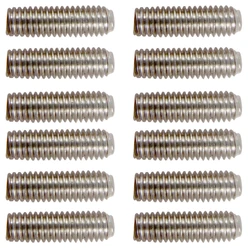 1 Pack/12pcs Guitars Bridge Saddle Height Adjust Hexagon Screws Bolts Silver Luthier Tools DIY