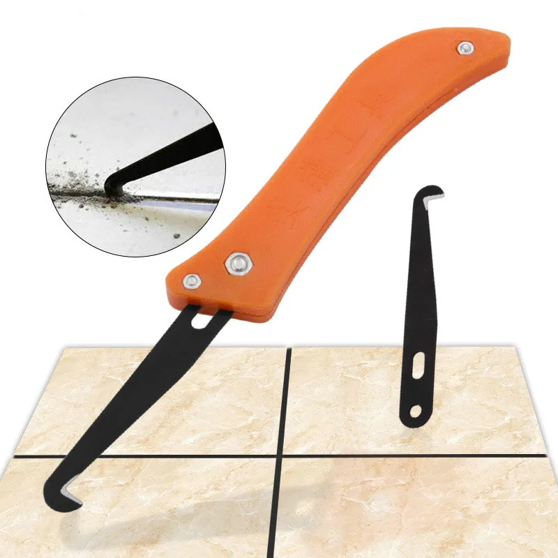1 pz professionale piastrella in ceramica Gap Hook coltello strumento di riparazione piastrelle vecchio mortaio pulizia rimozione polvere utensili da costruzione in acciaio