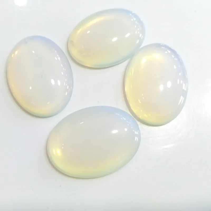 22x30mm 18x25mm 13x18mm 8x10mm Opaline Oval Shape Cabochon Moonstone Loose Precious CABS Gemstone For Fashion Jewelry Making