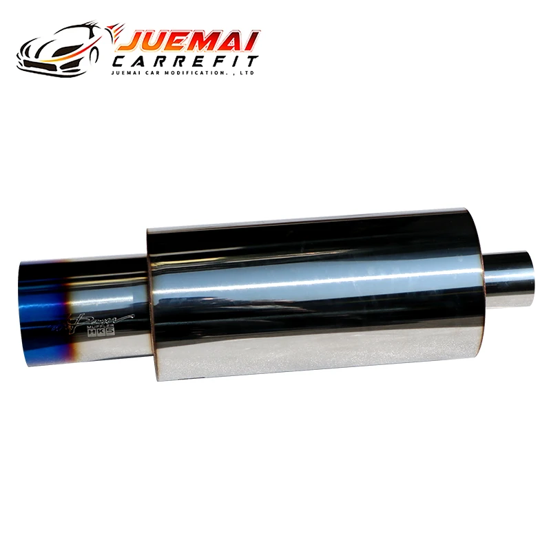 Car Exhaust Systems Muffler Tail Pipe Interface 51MM 63MM Universal Stainless Steel Auto Accessories Mufflers Length 680mm 114