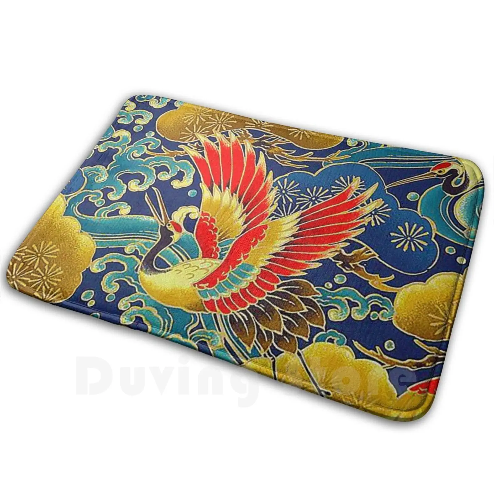 

Кимоно с деталями 10, коврик, ковер, противоскользящие коврики для спальни, кимоно Golden Heron Stork, японское кимоно