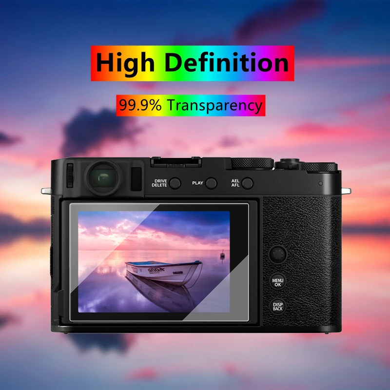 富士XE4カメラガラス9 9h硬度強化ガラス超薄型フルカバースクリーンプロテクター富士フイルムX-E4 xe4 x-e4