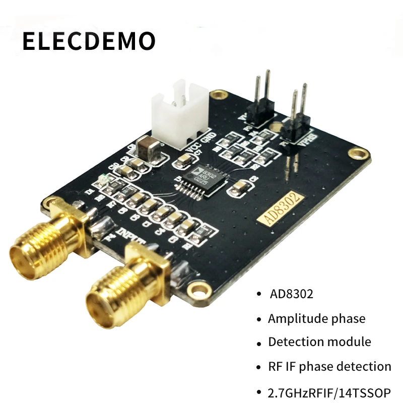 AD8302 amplitude phase detection module wideband logarithmic amplifier phase detector module 2.7G radio frequency IF