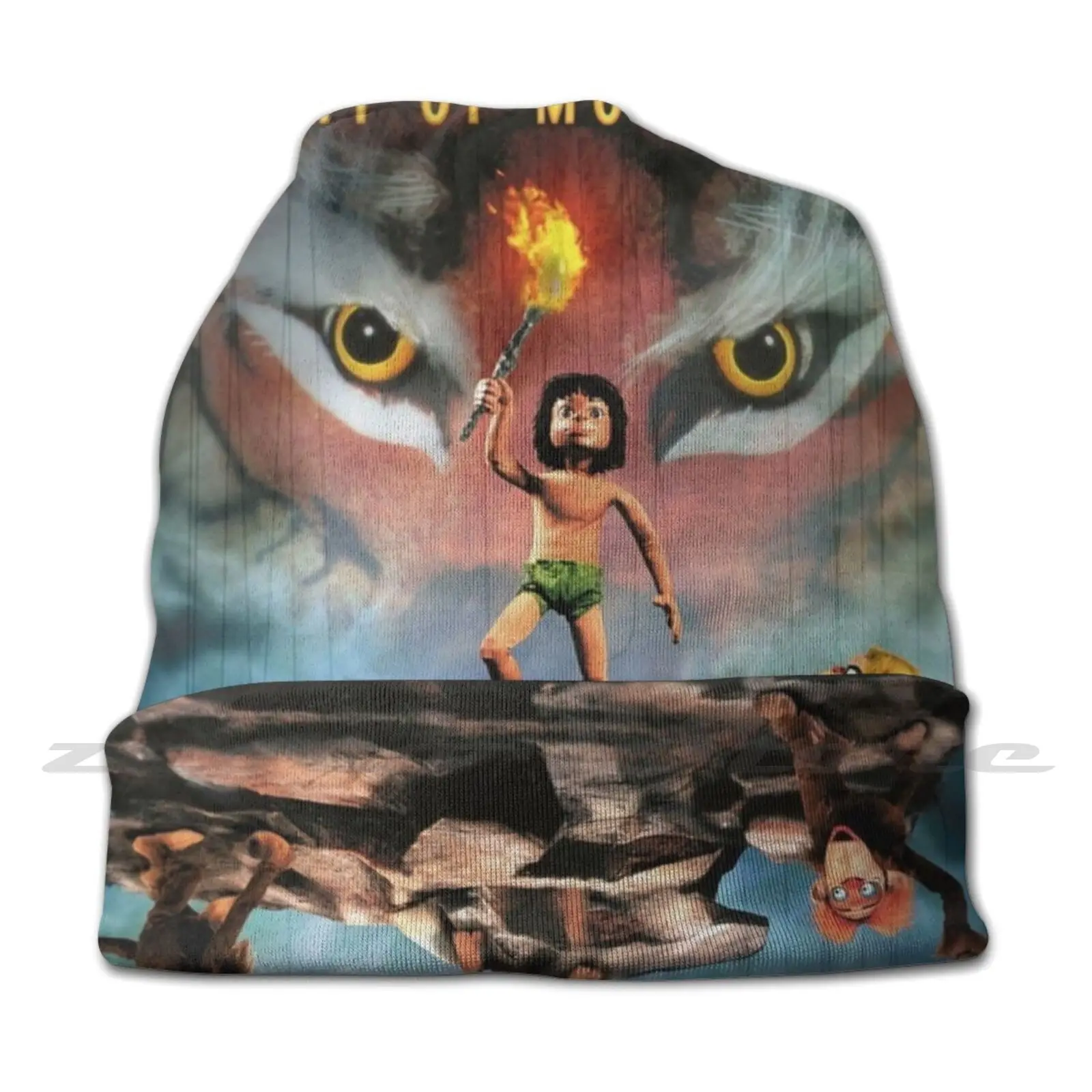 Jungle Book The Story Of Mowgli'S Fire! Knit Hat Hedging Cap Soft Elasticity Outdoor Sports Leisure Mowgli Jungle Book Jungle