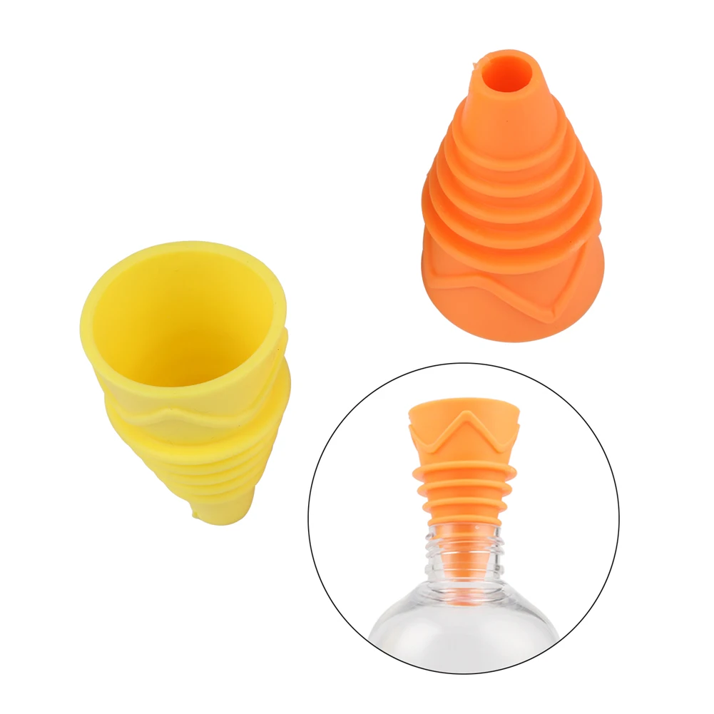 

Home Garden Kitchen Flexible Flies Capture Trap Reusable Silicone Fruit Fly Catcher Killer Insects Pest Control Funnel 2 Pcs