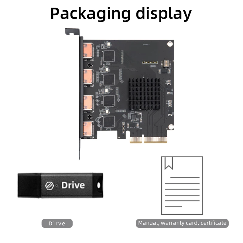 PCI اكسبرس بطاقة فيديو عالية الدقة 1080p/60fps - 4 قناة HDMI متوافق لعبة بث مباشر البث OBS vMix Wirecast xسبليت