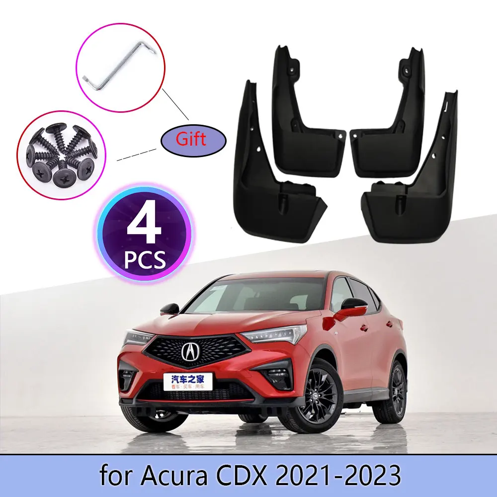 

4PCS Car Mudguards For Acura CDX Sport 2021 2022 2023 A Wrench to Screw Cladding Splash Mud Flaps Mudflap Wheel Flap Accessories