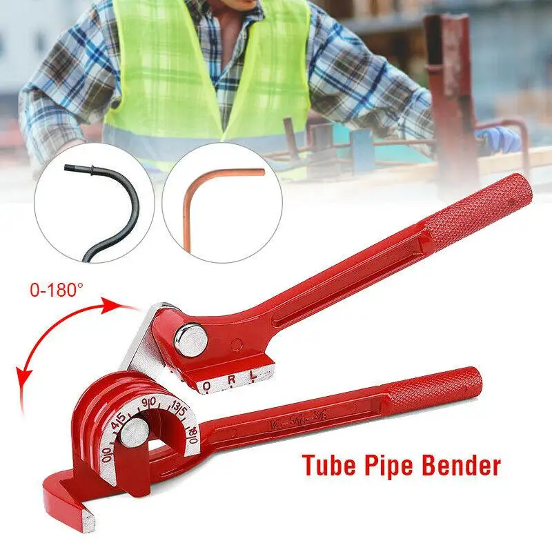 3 in 1 Tubing Pipe Bender 1/4in 5/16in 3/8in Tube Aluminum Copper Steel Fuel Brake Lines