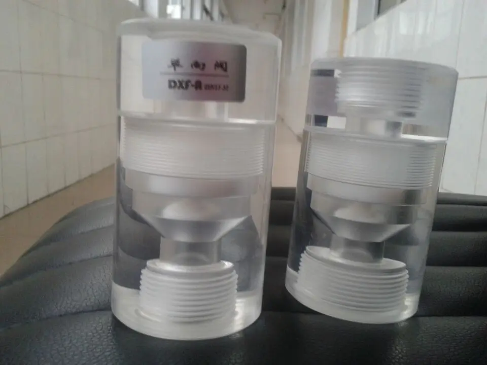 One-way valve tetrafluoro-center one-way valve backcheck valve chlorine dioxide generator accessories made of organic glass