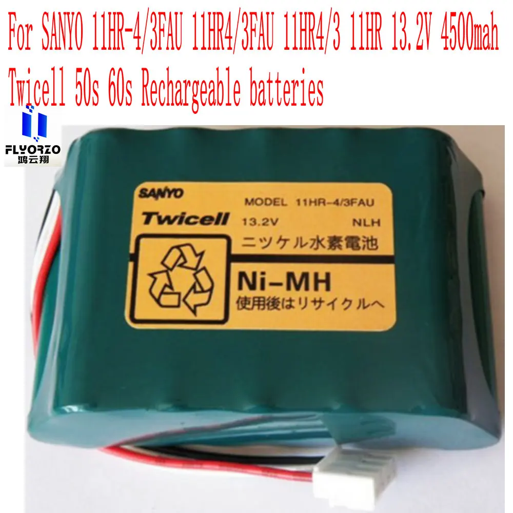 13.2V New 11HR-4/3FAU Rechargeable Battery For SANYO 11HR4/3 11HR Twicell 50s 60s