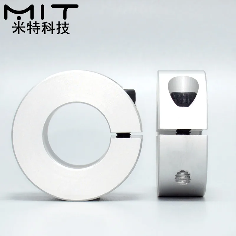 Factory Outlet Aluminum Alloy One Piece Clamp-On Retaining Ring Stop Screw Type Shaft Collar dia 3 to 100  all  in stock