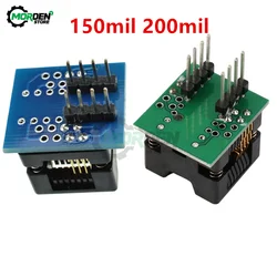 150mil 200mil SOIC8 SOP8 to DIP8 Dip-8 Wide-Body Narrow-Body Seat Wide Programmer Adapter Socket Green Blue