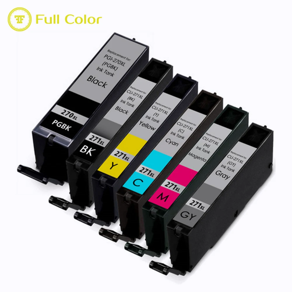 

FULLCOLOR Ink Cartridge 270 271 xl Compatible for Canon PIXMA MG5720 MG5721 MG5722 MG6820 MG6821 MG6822 MG7720 Printer