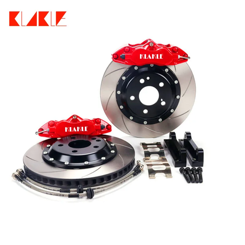 KLAKLE 9200 Red color Brake Caliper TY3 Pattern Brake Disc 355*32MM Rear Wheel R18 For Mercedes Benz Class 220 Cdi W204 2007