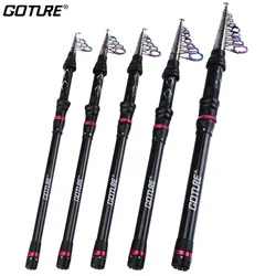 Goture Telescopic Fishing Rod Carbon Fiber Feeder Rods 1.8m 2.1m 2.4m 3.0m 3.6m Spinning Travel Rod Carp Trout Sea Fishing Rod