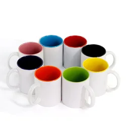 Ceramic Mug Colorful Cups Sublimation Blank Creative Coffee Mug Tea Cup Gift For DIY Photo Logo Print