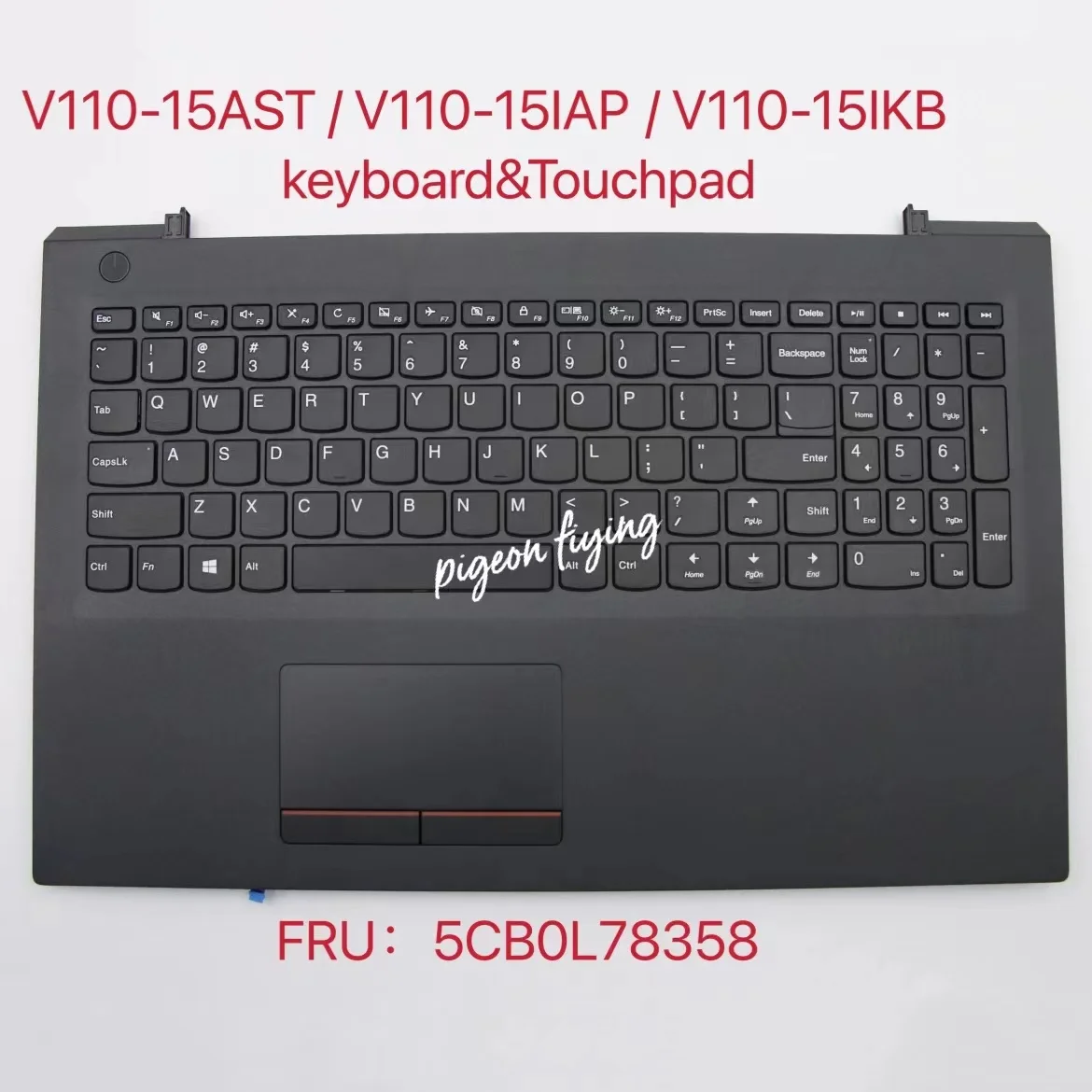 for Lenovo V110-15 V110-15AST V110-15IAP V110-15IKB UpperCase W 80TL W/KB/TP/Cable US C-Cover With Keyboard FRU 5CB0L78358