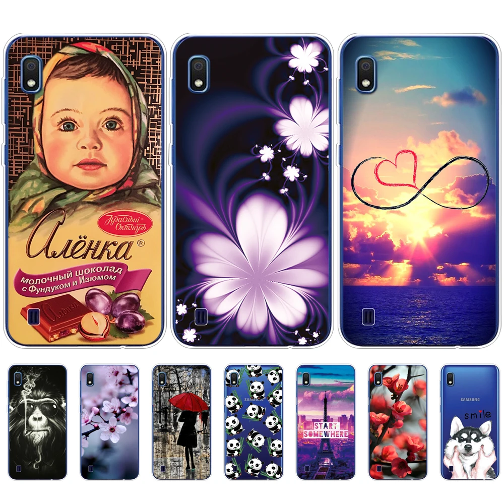 Case For Samsung A10 Case cover phone Silicone funda For Samsung Galaxy A10 A 10 cover SM-A105F A105 A105F cartoon coqa