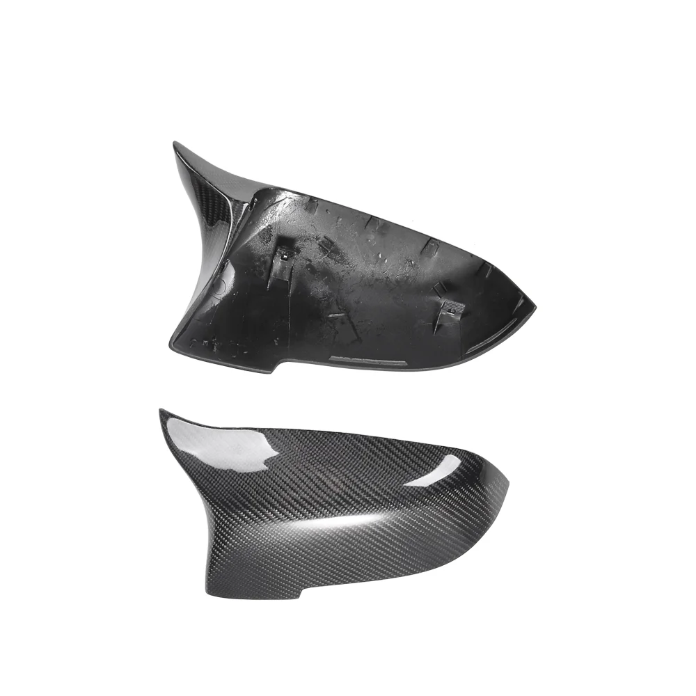

2pcs Rearview Mirror Cover Cap Real Carbon Fiber Replacement M Look Mirror Cover for BMW 5 Series F10 2014-2016