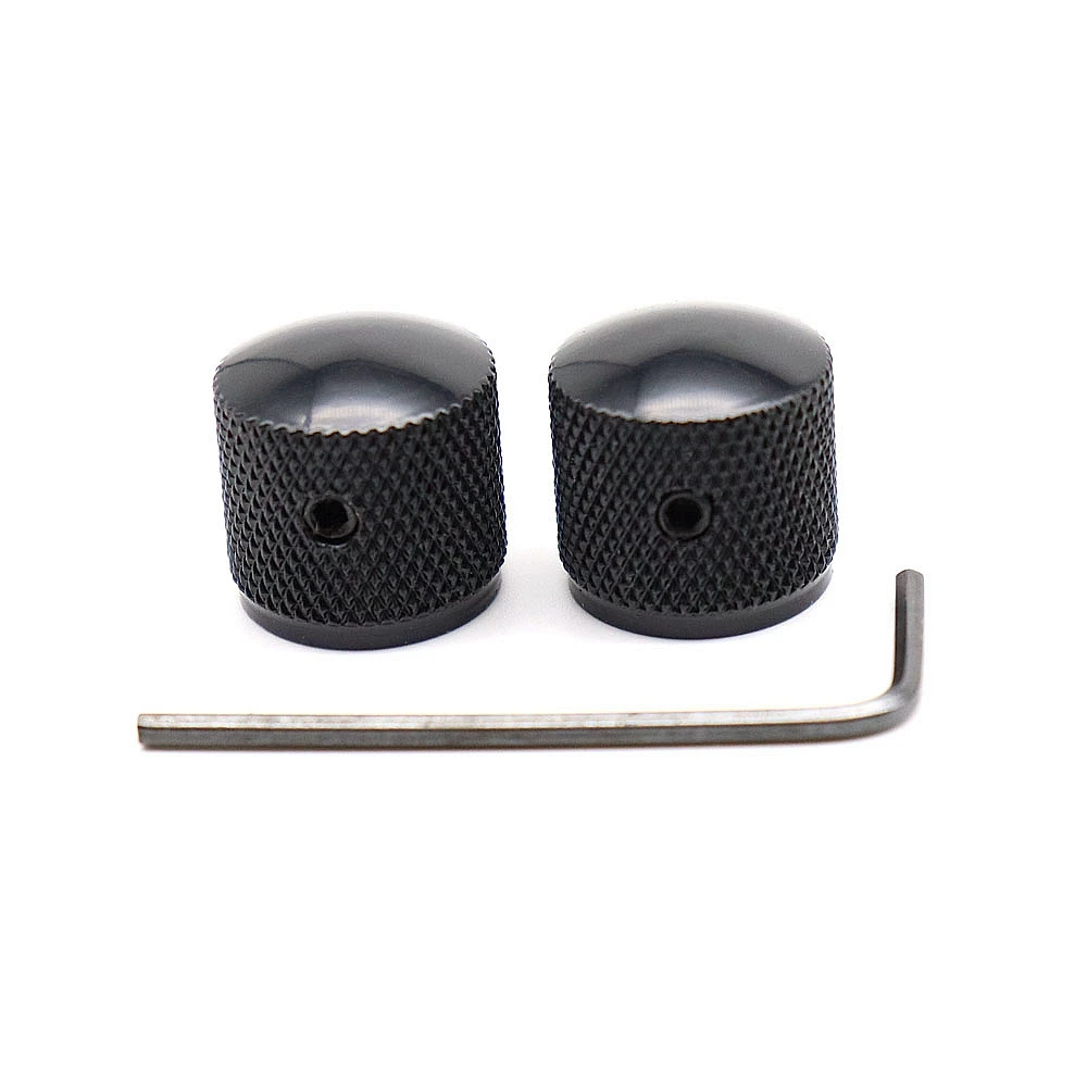 1pcs/2pcs  Metal Potentiometer Dome Knob Control Knob Volume Audio Electric Guitar Bass Screw Type