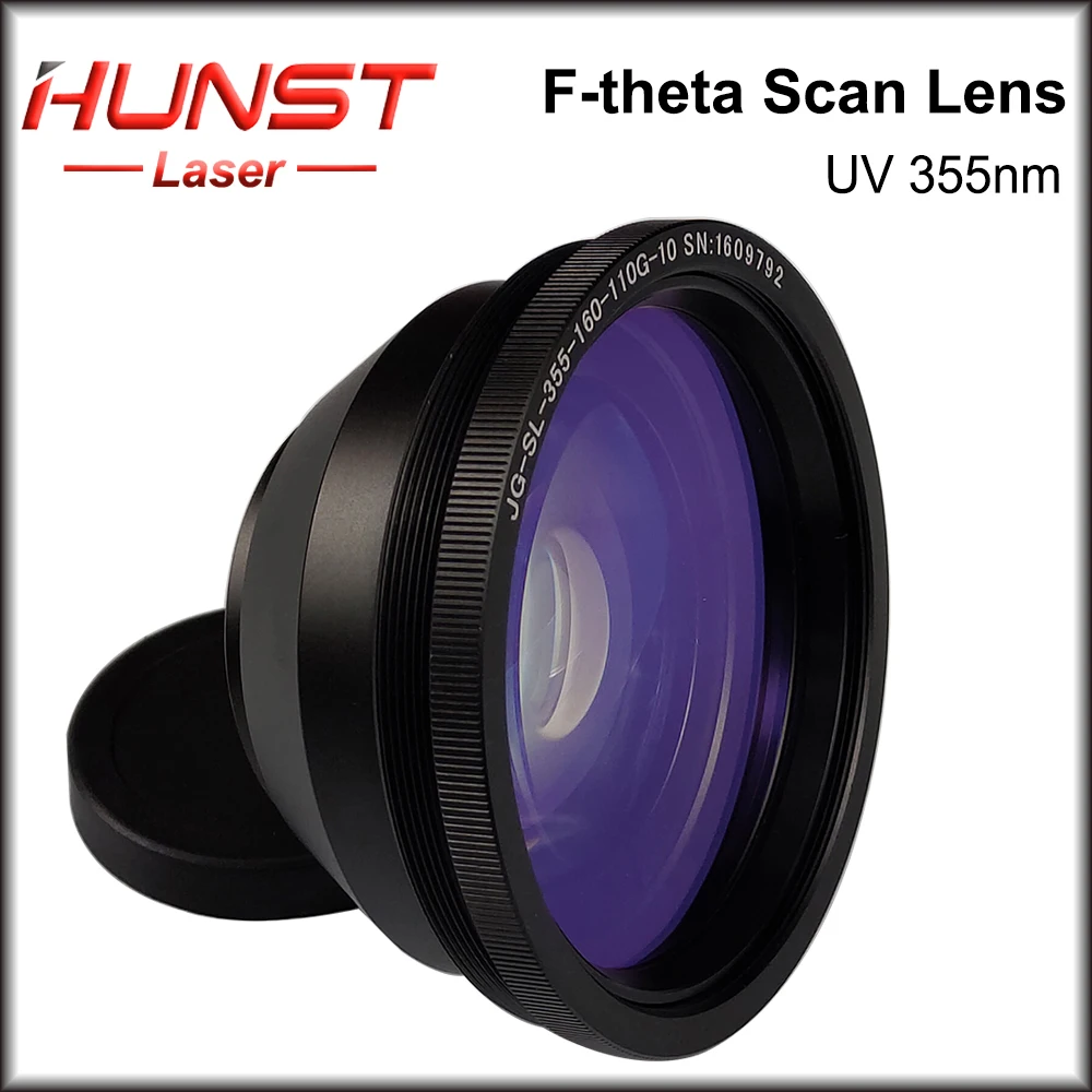 Hunst F-Theta 355nm UV Laser Scan Lens 70*70mm 110*110mm 175*175mm 200x200 300*300mm Field Mirror for UV Laser Engraving Machine