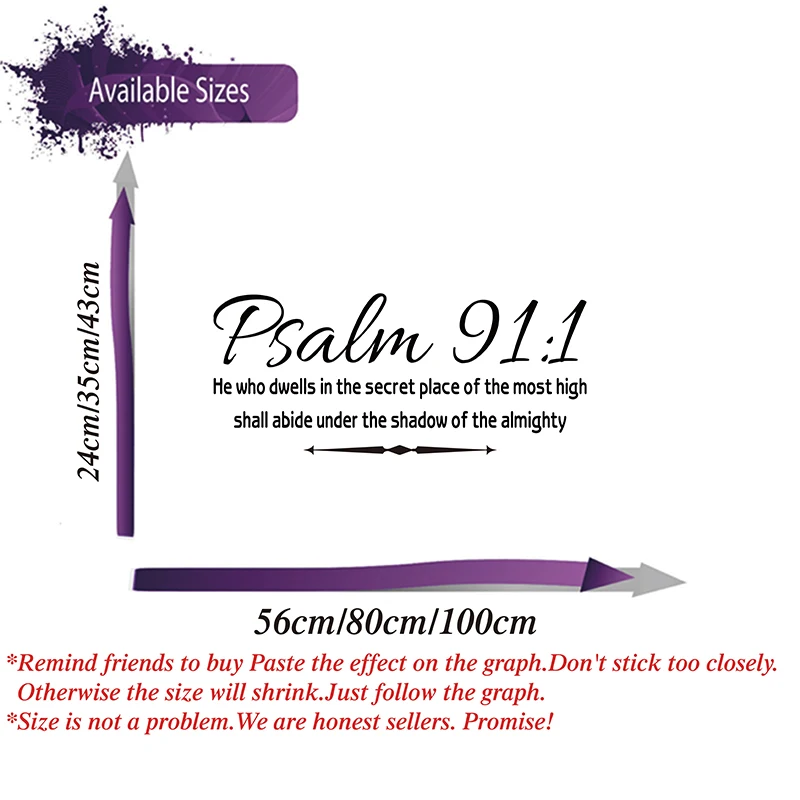 Christian Psalm 91:1 Bible Verse Wall Sticker He Who Dwells In The Secret Place Family Love Pray Religion Quote Wall Decal Vinyl