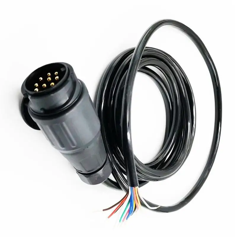 Anhänger Stecker Runde Loch 13Pins zu 7Pins 12V Europäischen Standard Kabelbaum Adapter Stecker Kabel Stecker für lkw Anhänger