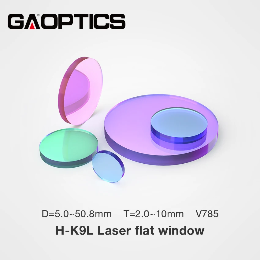 785nm Coating Laser Protective Window For Laser Cutting Machine Dia 5mm to 50.8mm