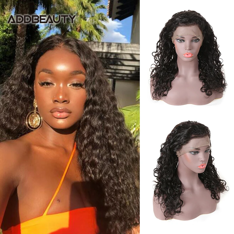 

Natural Wave Human Hair Wigs 5x5 HD Transparent Lace Closure Wig Brazilian Virgin Remy Hair Wig Pre-Plucked Natural Color 250%