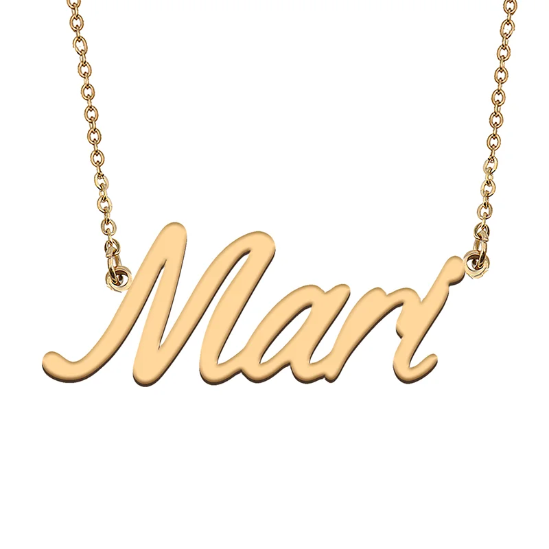 

Mari Custom Name Necklace Customized Pendant Choker Personalized Jewelry Gift for Women Girls Friend Christmas Present