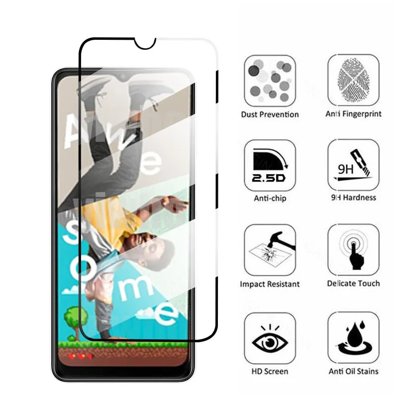 3PcsTempered Protective Glass Screen for Samsung Galaxy A22s A22 A 22 2021 4G 5G SM-A225F/DS Screen Protector Film Guard Cover