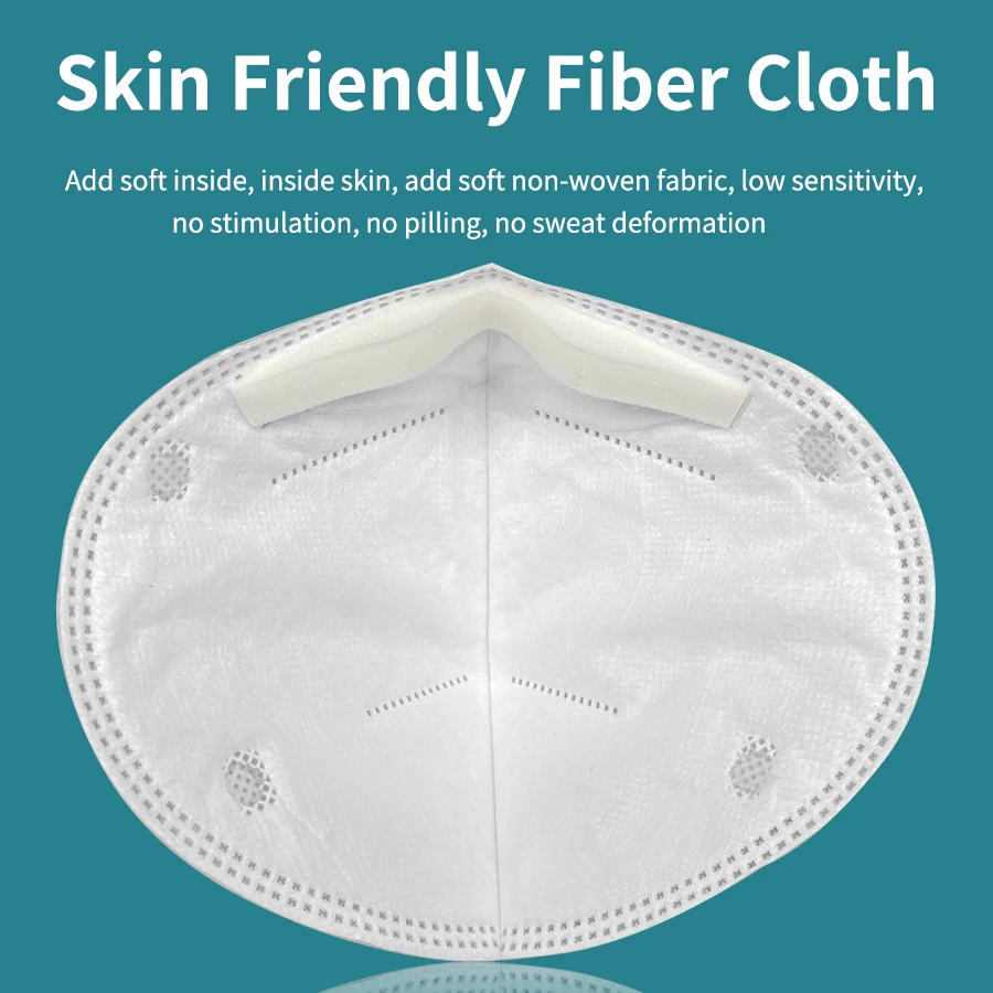 25pc FFP3 NR Face Mask CE Certification Particulate Protective Mask Reusable Flexible Head Straps Foldable 5Layer Filtering Mask