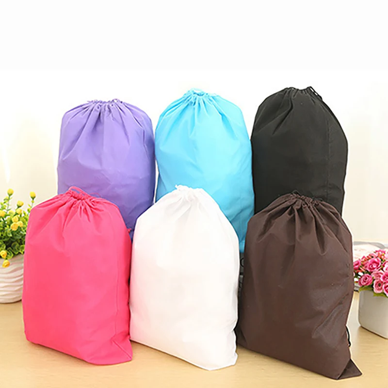 Laundry Shoe Travel Pouch Portable Tote Drawstring Storage Bag Organizer Bags